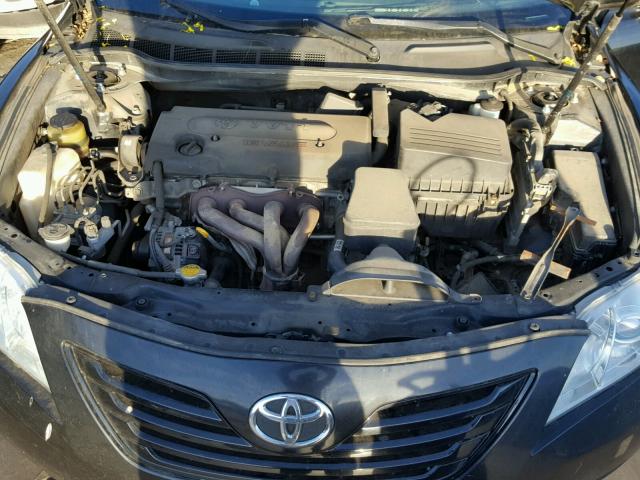 4T1BE46K38U213955 - 2008 TOYOTA CAMRY CE BLACK photo 7