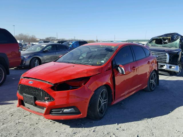 1FADP3L98FL328319 - 2015 FORD FOCUS ST RED photo 2