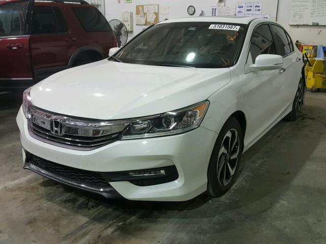 1HGCR2F87GA140452 - 2016 HONDA ACCORD EXL WHITE photo 2