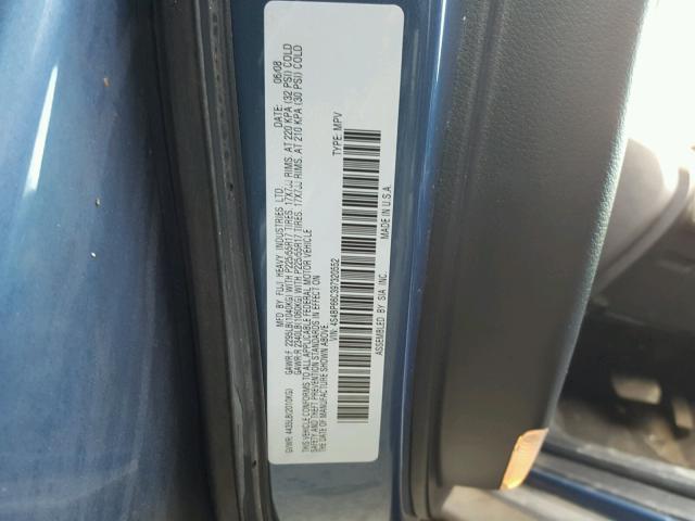 4S4BP66C397320552 - 2009 SUBARU OUTBACK 2. BLUE photo 10