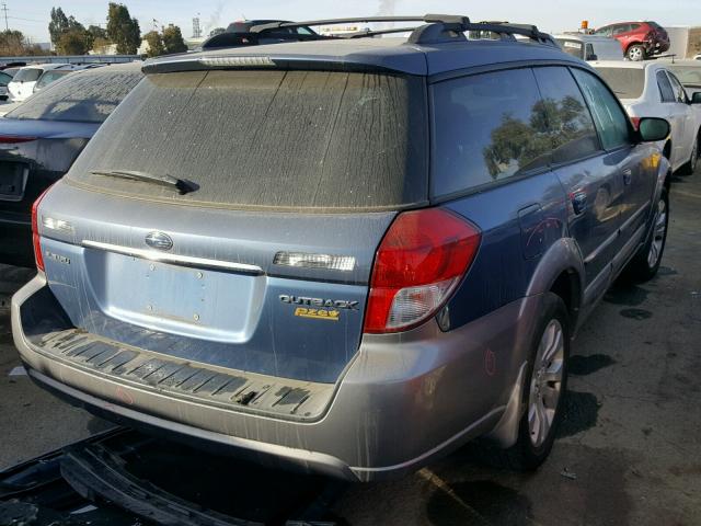 4S4BP66C397320552 - 2009 SUBARU OUTBACK 2. BLUE photo 4