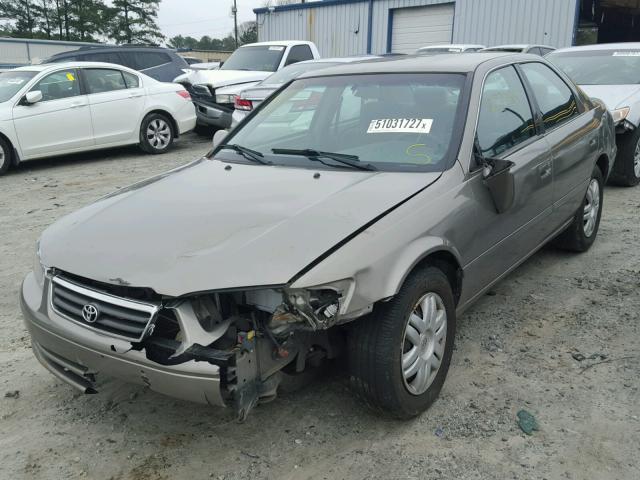 4T1BG22K91U085313 - 2001 TOYOTA CAMRY CE TAN photo 2