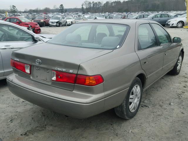 4T1BG22K91U085313 - 2001 TOYOTA CAMRY CE TAN photo 4