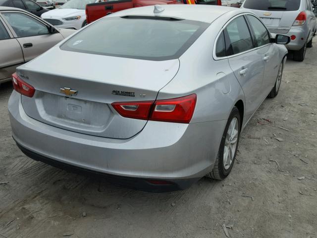 1G1ZE5STXGF200512 - 2016 CHEVROLET MALIBU LT SILVER photo 4