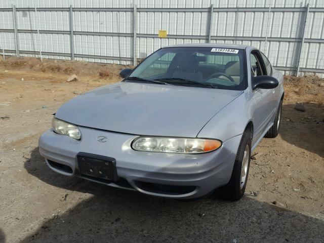 1G3NK12T6YC306031 - 2000 OLDSMOBILE ALERO GX SILVER photo 2