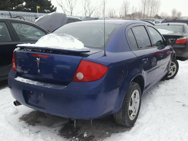 1G2AJ55F477347512 - 2007 PONTIAC G5 BLUE photo 4