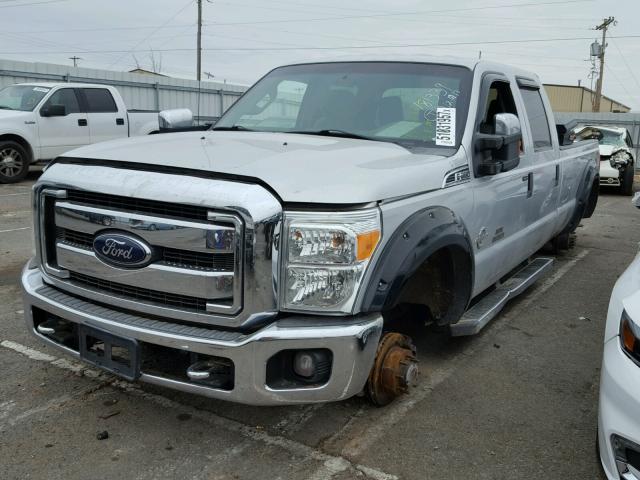 1FT7W3BT8CEC49899 - 2012 FORD F350 SUPER SILVER photo 2