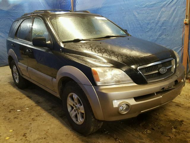 KNDJC733455438976 - 2005 KIA SORENTO EX BLACK photo 1