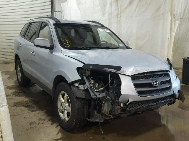 5NMSG73D18H163800 - 2008 HYUNDAI SANTA FE G BLUE photo 1