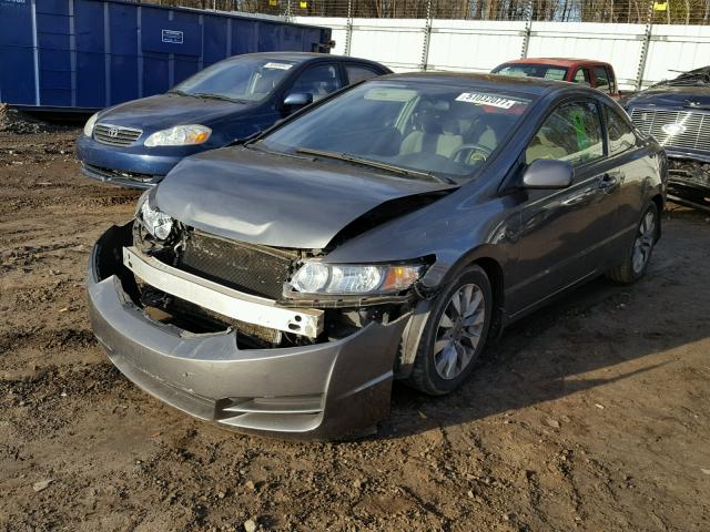 2HGFG12809H514567 - 2009 HONDA CIVIC EX GRAY photo 2