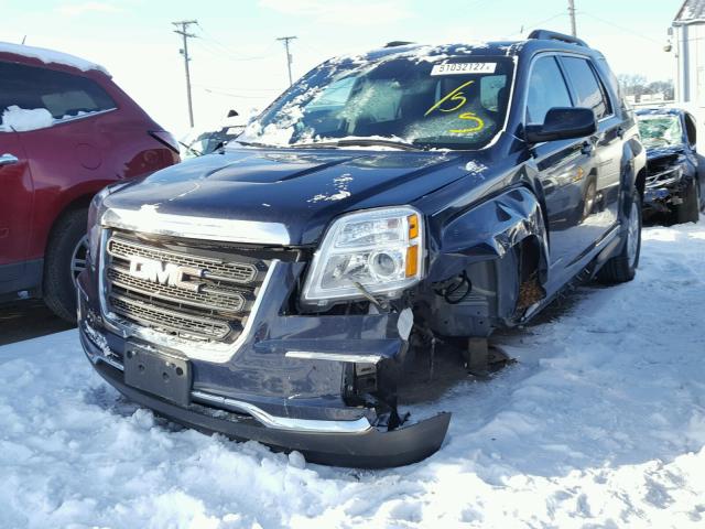 2GKFLNE31G6166910 - 2016 GMC TERRAIN SL BLUE photo 2