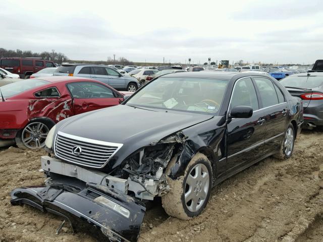 JTHBN36F555004805 - 2005 LEXUS LS 430 BLACK photo 2