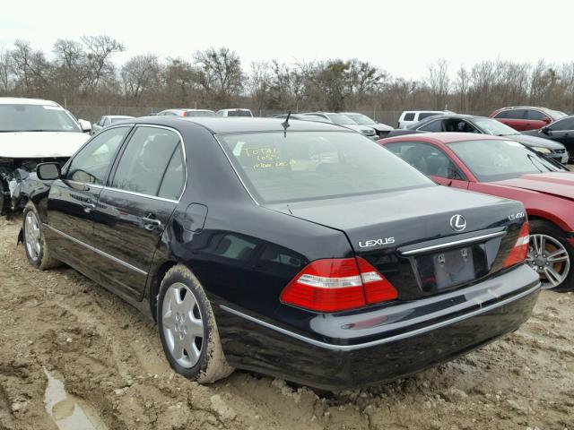 JTHBN36F555004805 - 2005 LEXUS LS 430 BLACK photo 3