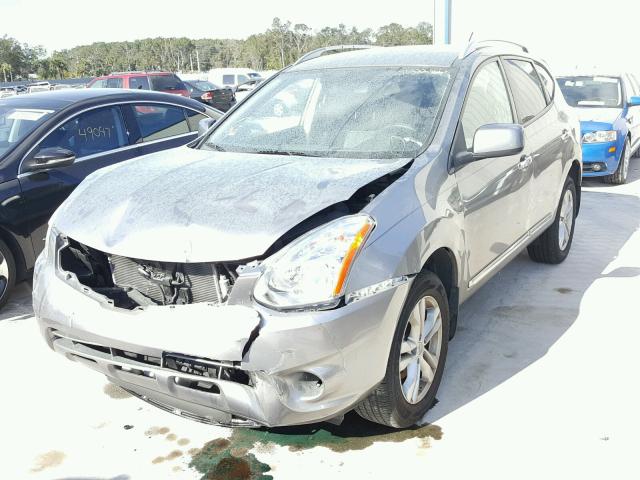 JN8AS5MT0DW504314 - 2013 NISSAN ROGUE S GRAY photo 2