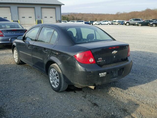 1G1AD5F57A7228247 - 2010 CHEVROLET COBALT 1LT BLACK photo 3