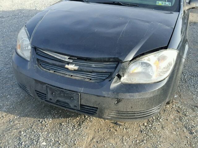 1G1AD5F57A7228247 - 2010 CHEVROLET COBALT 1LT BLACK photo 9