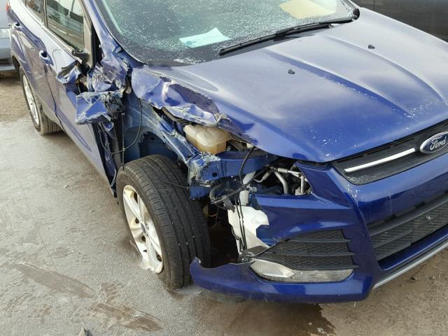 1FMCU0GX6FUC87149 - 2015 FORD ESCAPE SE BLUE photo 9