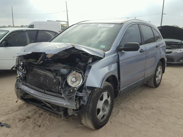 JHLRE38397C044728 - 2007 HONDA CR-V LX BLUE photo 2