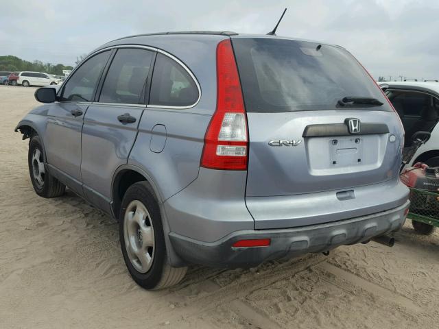 JHLRE38397C044728 - 2007 HONDA CR-V LX BLUE photo 3