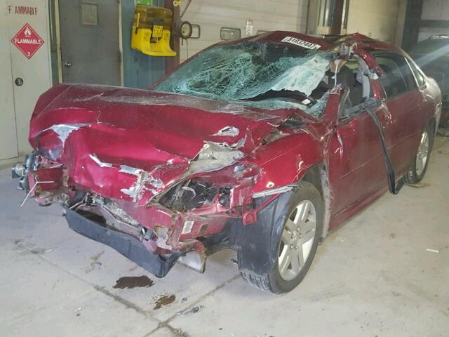 2G1WB5E36E1116134 - 2014 CHEVROLET IMPALA LIM RED photo 2