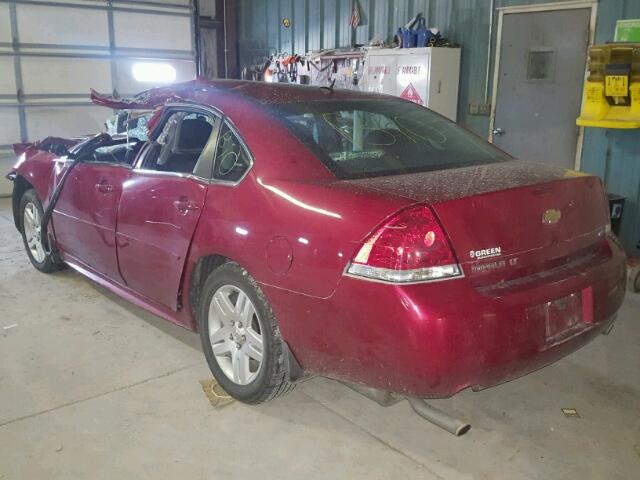 2G1WB5E36E1116134 - 2014 CHEVROLET IMPALA LIM RED photo 3