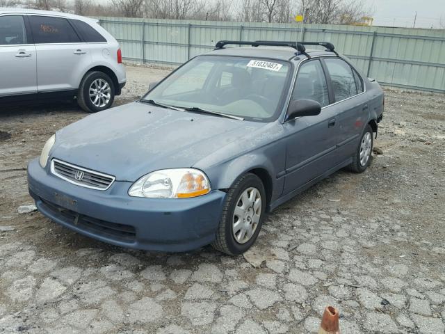 2HGEJ6574WH525726 - 1998 HONDA CIVIC LX TEAL photo 2