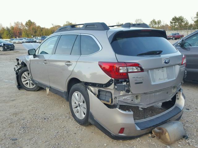 4S4BSAHC5H3277580 - 2017 SUBARU OUTBACK 2. BEIGE photo 3