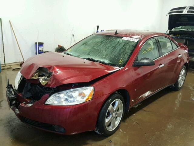 1G2ZG57N394131368 - 2009 PONTIAC G6 MAROON photo 2