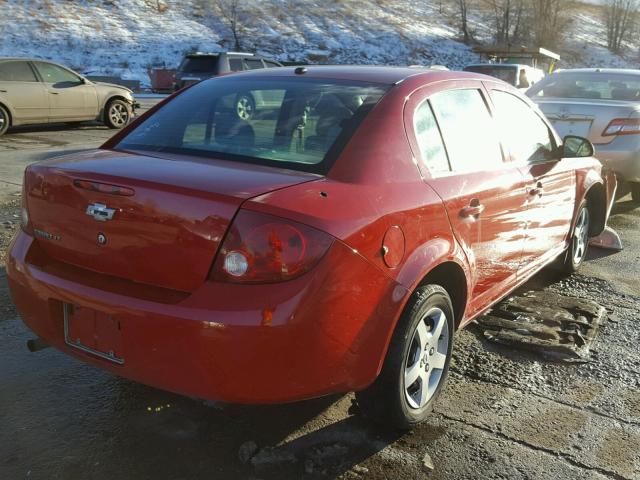 1G1AL58F487298789 - 2008 CHEVROLET COBALT LT RED photo 4