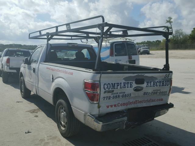 1FTMF1CW1AKB96705 - 2010 FORD F150 Blanc photo 3