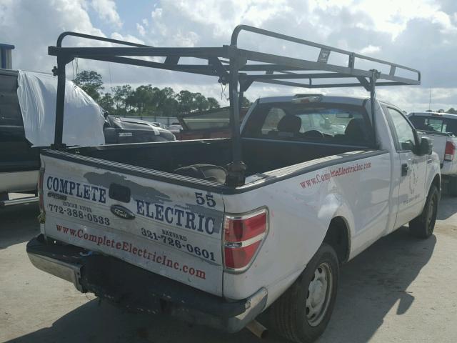 1FTMF1CW1AKB96705 - 2010 FORD F150 Blanc photo 4