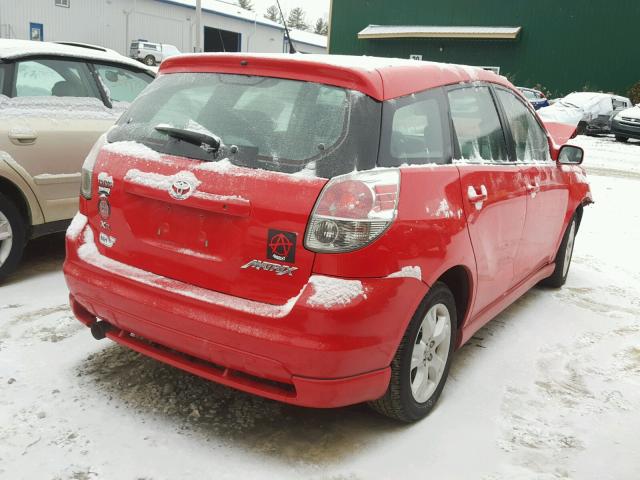 2T1KR32E47C632248 - 2007 TOYOTA COROLLA MA RED photo 4