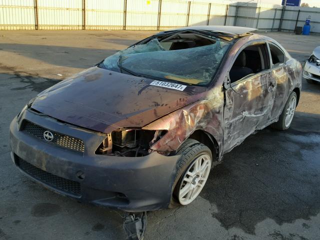 JTKDE177570203383 - 2007 TOYOTA SCION TC 勃艮第红 照片 2