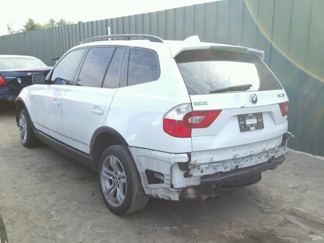 WBXPA93496WD32187 - 2006 BMW X3 3.0I WHITE photo 3