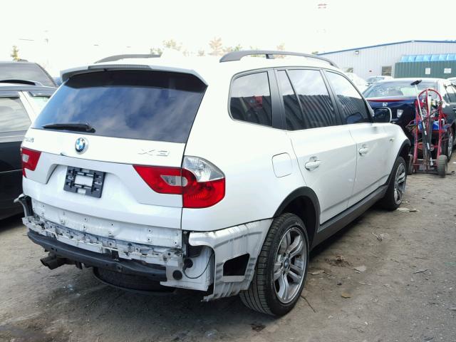 WBXPA93496WD32187 - 2006 BMW X3 3.0I WHITE photo 4