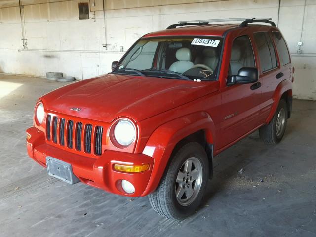 1J4GK58K02W228313 - 2002 JEEP LIBERTY LI RED photo 2