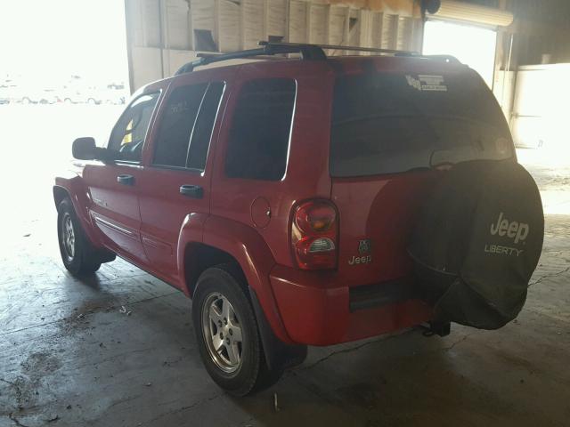 1J4GK58K02W228313 - 2002 JEEP LIBERTY LI RED photo 3