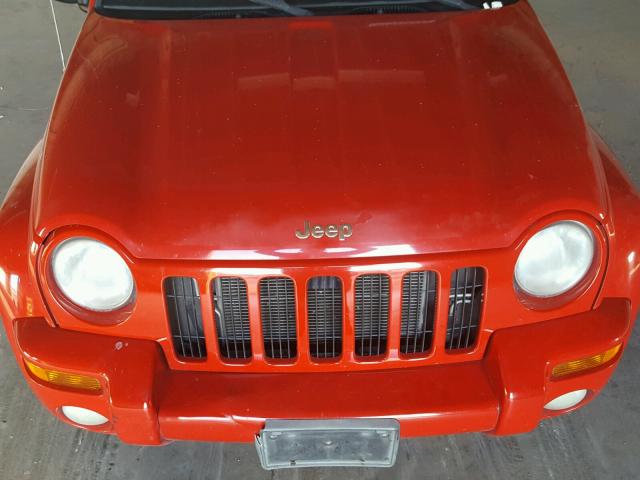 1J4GK58K02W228313 - 2002 JEEP LIBERTY LI RED photo 7