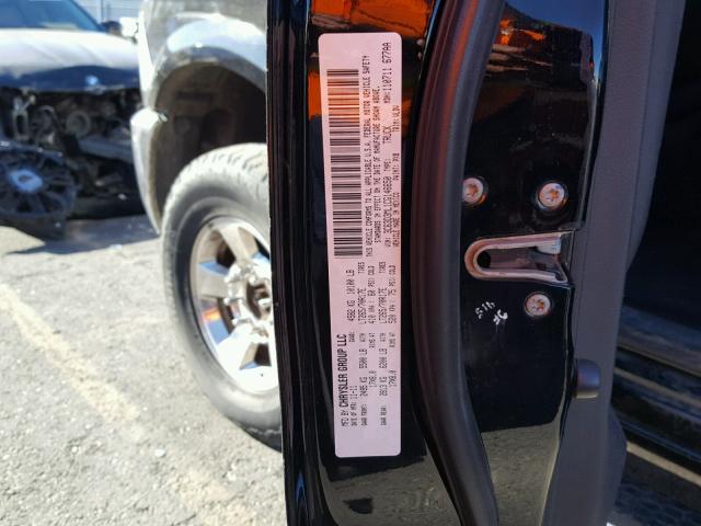 3C63D3ML1CG146650 - 2012 DODGE RAM 3500 L BLACK photo 10
