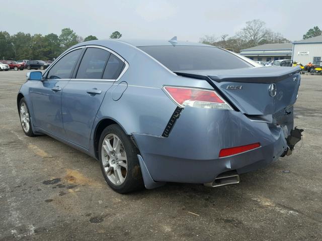 19UUA8F20AA013835 - 2010 ACURA TL BLUE photo 3