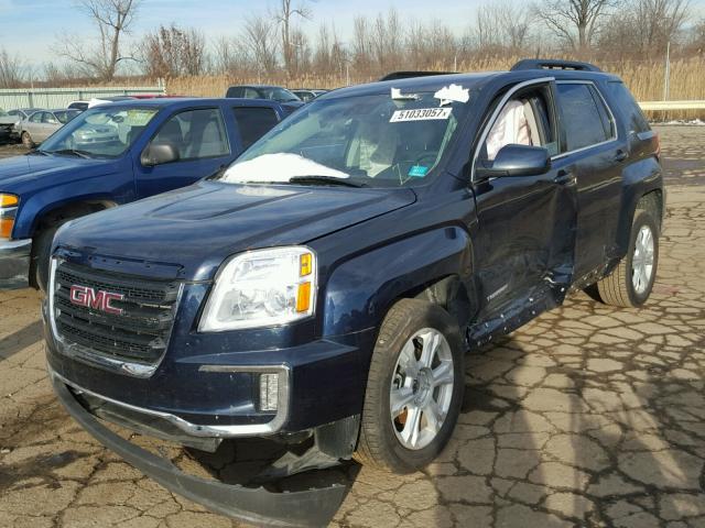 2GKALNEK6H6298290 - 2017 GMC TERRAIN SL BLUE photo 2