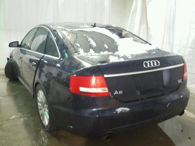 WAUDH74F97N009324 - 2007 AUDI A6 3.2 QUA BLUE photo 3