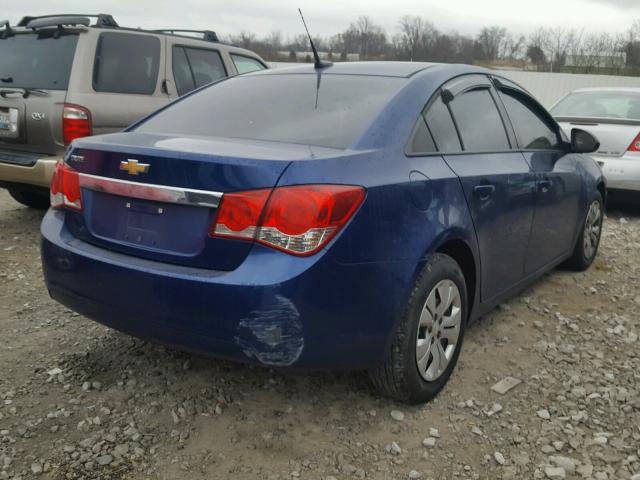 1G1PA5SH8D7181303 - 2013 CHEVROLET CRUZE LS BLUE photo 4