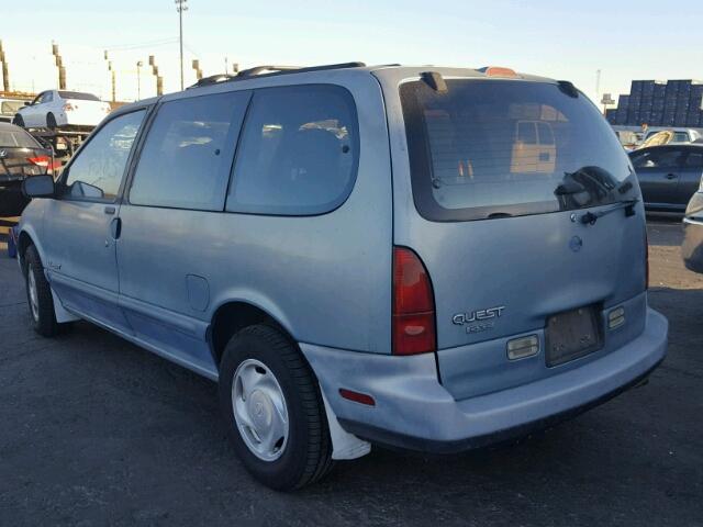 4N2DN11W6PD822765 - 1993 NISSAN QUEST GXE BLUE photo 3