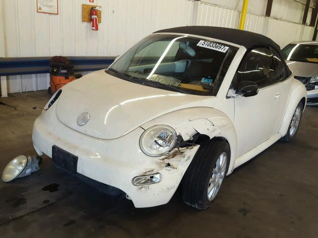 3VWCM31Y15M368941 - 2005 VOLKSWAGEN NEW BEETLE CREAM photo 2