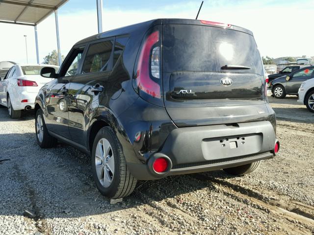 KNDJN2A20G7848026 - 2016 KIA SOUL BLACK photo 3