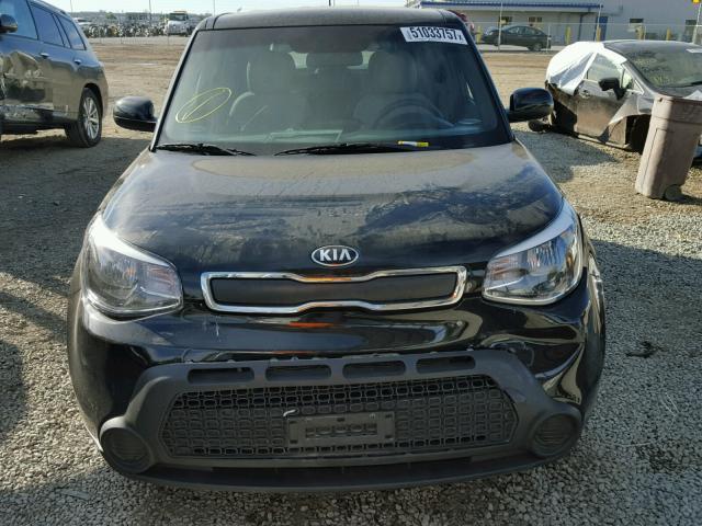 KNDJN2A20G7848026 - 2016 KIA SOUL BLACK photo 9