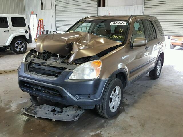 JHLRD78882C070137 - 2002 HONDA CR-V EX BROWN photo 2