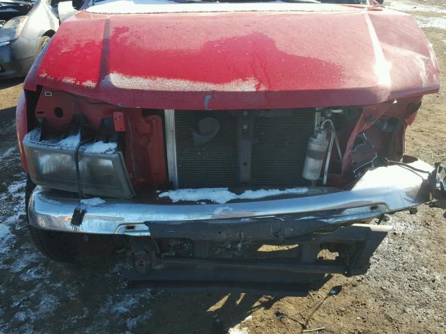 1GCDT136558168160 - 2005 CHEVROLET COLORADO RED photo 7