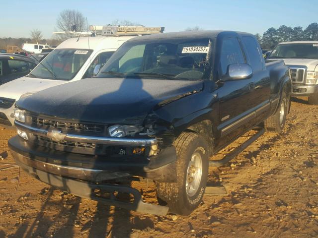 2GCEK19T8X1248465 - 1999 CHEVROLET SILVERADO BLACK photo 2